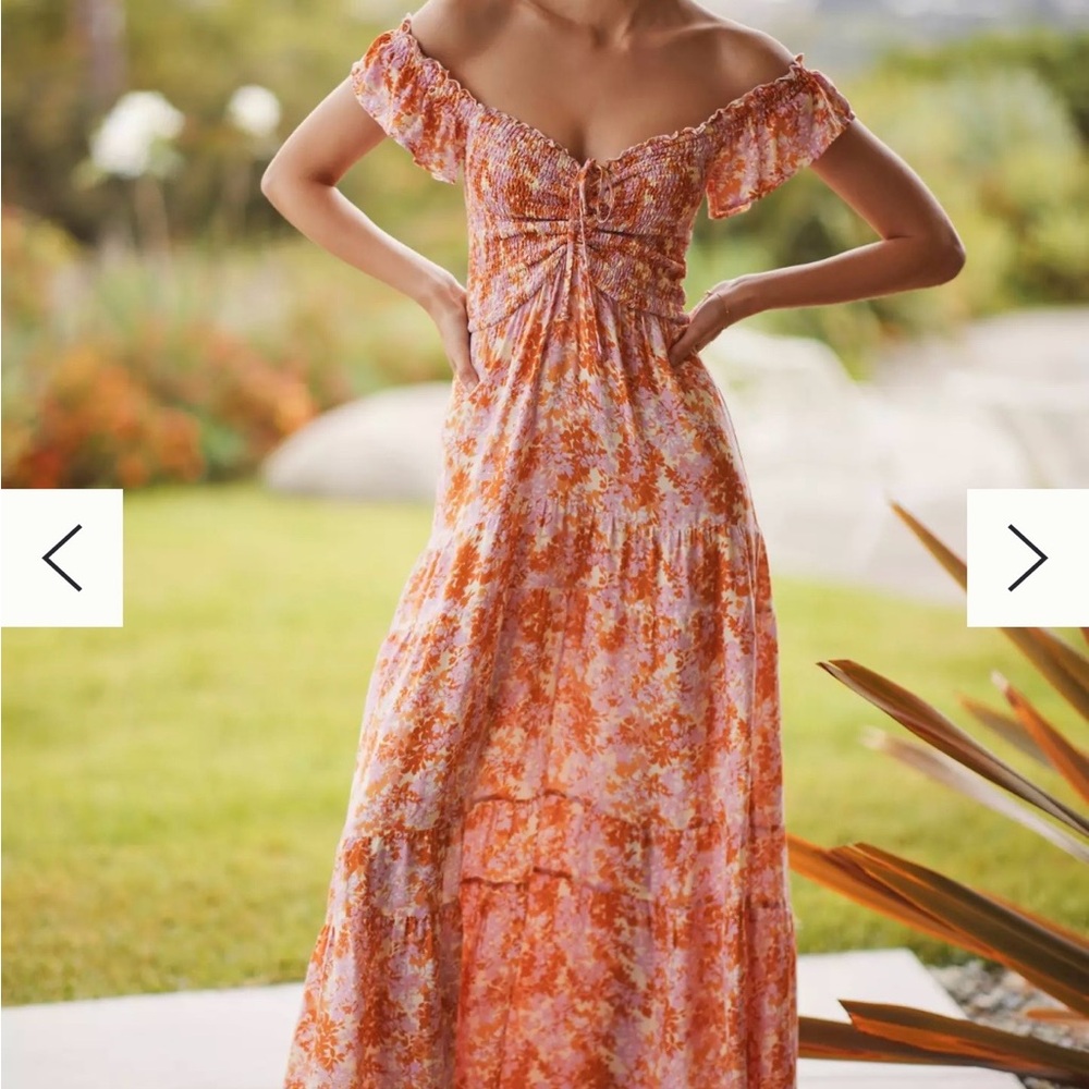 L*Space Lucia Smocked Maxi Dress